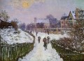 Boulevard St Denis Argenteuil Effet de neige Claude Monet paysage